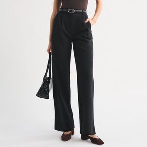 Abercrombie & Fitch Sloane Tailored Wide Leg Pant